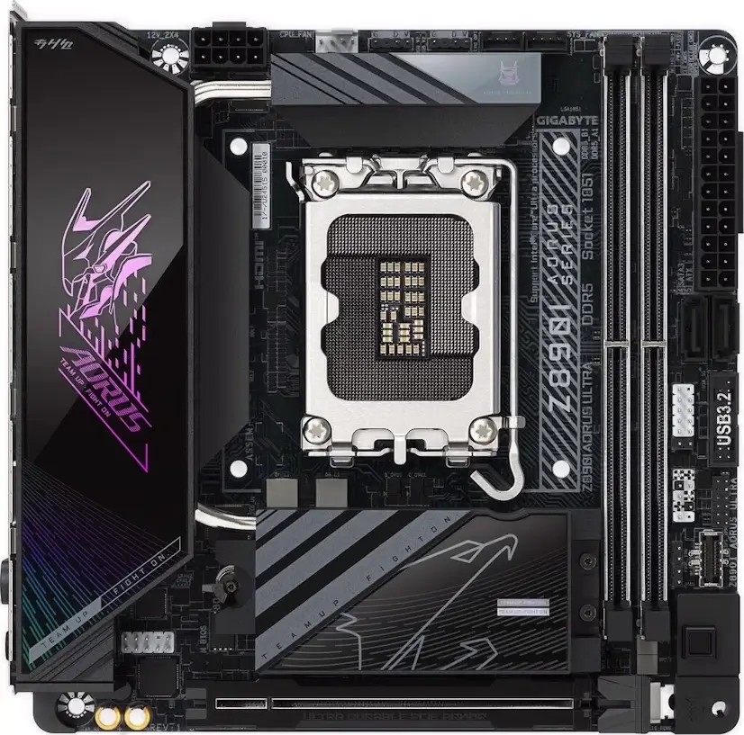 Montaje Placas Base Gigabyte Z890I AORUS ULTRA Gaming PC Patones Montaje Placa Base Gigabyte Z890I AORUS ULTRA Gaming PC Patones